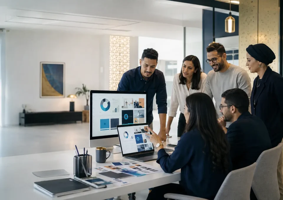 Équipe MZ DIGITAL 360 en atelier stratégique
